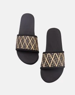 INDOSOLE COLOR COMBO TEXTURE SLIDES ΓΥΝΑΙΚΕΙΑ -Κατάστημα Geox 3210AINDO6050008 Black 3