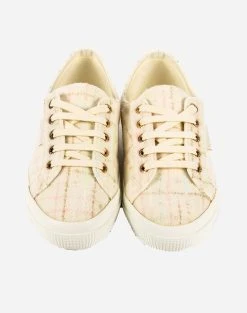 SUPERGA 2750 TARTAN WOOL SNEAKERS ΓΥΝΑΙΚΕΙΑ -Κατάστημα Geox 3310ASRGA6070006 Cream 3