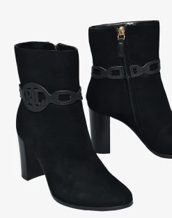 RALPH LAUREN ΥΠΟΔΗΜΑ ABIGAEL-BOOTS -Κατάστημα Geox 3510BRALP6080043 Black 4