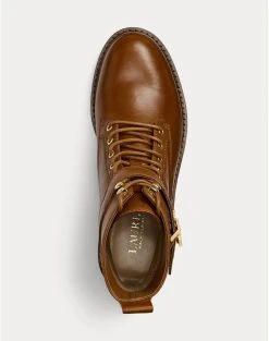 RALPH LAUREN ΥΠΟΔΗΜΑ ΓΥΝΑΙΚΕΙΟ ELRIDGE-BOOTS -Κατάστημα Geox 3510BRALP6080045 Brown 3