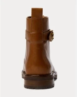 RALPH LAUREN ΥΠΟΔΗΜΑ ΓΥΝΑΙΚΕΙΟ ELRIDGE-BOOTS -Κατάστημα Geox 3510BRALP6080045 Brown 4