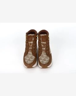 RALPH LAUREN ΥΠΟΔΗΜΑ ΓΥΝΑΙΚΕΙΟ RYLEE HIKER-SNEAKERS-HIGH TOP LACE -Κατάστημα Geox 3510PRALP6040003 Brown 5