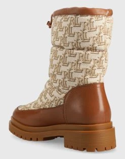 RALPH LAUREN ΥΠΟΔΗΜΑ ΓΥΝΑΙΚΕΙΟ COREE-BOOTS-BOOTIE -Κατάστημα Geox 3510PRALP6080060 Cream 3