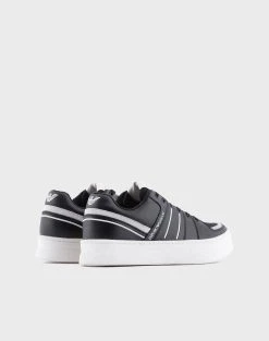 EMPORIO ARMANI ΠΑΠΟΥΤΣΙΑ SNK COW SUEDE+MFA+ME -Κατάστημα Geox 3520AARMA6070075 Black 3