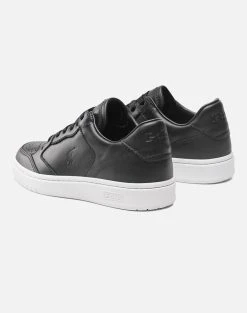 RALPH LAUREN ΥΠΟΔΗΜΑ POLO CRT LUX-SNEAKERS-LOW TOP LACE -Κατάστημα Geox 3520BRALP6070514 Black 3