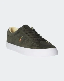 RALPH LAUREN ΥΠΟΔΗΜΑ SAYER-SNEAKERS-LOW TOP LACE -Κατάστημα Geox 3520BRALP6070529 DarkGreen 2