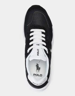 RALPH LAUREN ΥΠΟΔΗΜΑ POLO JGR PP-SNEAKERS-LOW TOP LACE -Κατάστημα Geox 3520BRALP6070538 Black 3