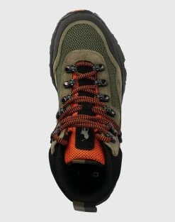 RALPH LAUREN ΥΠΟΔΗΜΑ ADVTR 300MID-SNEAKERS-HIGH TOP LACE -Κατάστημα Geox 3520BRALP6070542 DarkGreen 4