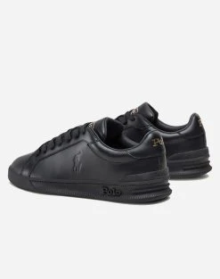 RALPH LAUREN ΥΠΟΔΗΜΑ HRT CT II-SNEAKERS-HIGH TOP LACE -Κατάστημα Geox 3520BRALP6070547 TotalBlack 3