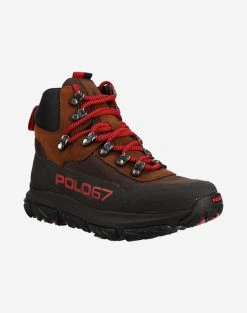 RALPH LAUREN ΥΠΟΔΗΜΑ ΑΝΔΡΙΚΟ ADVTR 300MID-SNEAKERS-HIGH TOP LACE -Κατάστημα Geox 3520BRALP6070553 DarkBrown 2