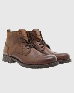 JACK&JONES SHOES JACK & JONES ΑΡΒΥΛΑΚΙΑ -Κατάστημα Geox 3520PT JA6080019 Brown 2