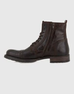JACK&JONES SHOES JACK & JONES ΑΡΒΥΛΑΚΙΑ -Κατάστημα Geox 3520PT JA6080025 DarkBrown 4