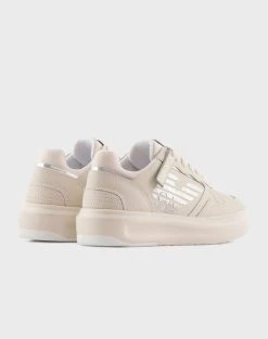 EMPORIO ARMANI SNK TUMBLED ACT.LEA+ -Κατάστημα Geox 3610AARMA6040001 Cream 4