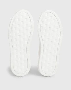 CALVIN KLEIN ΠΑΠΟΥΤΣΙΑ CHUNKY CUPSOLE LACEUP MON LTH WN -Κατάστημα Geox 3610ACALV6070029 OffWhite 5