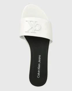 CALVIN KLEIN FLAT SANDAL SLIDE HW