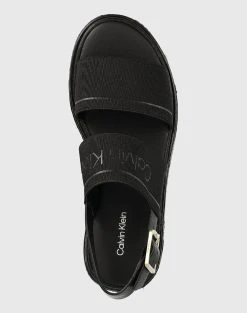CALVIN KLEIN FLATFORM WEDGE - HE (Ύψος πλατφόρμας: 4,5 εκ) -Κατάστημα Geox 3610ACALV6410001 Black 4