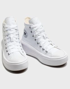 CONVERSE Chuck Taylor All Star Move ( Ύψος τακουνιού: 4,5 εκ ) -Κατάστημα Geox 3610ACONV6070020 White 2