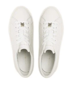 TOMMY HILFIGER TH MONOGRAM LEATHER SNEAKER -Κατάστημα Geox 3610ATOMM6070184 White 3