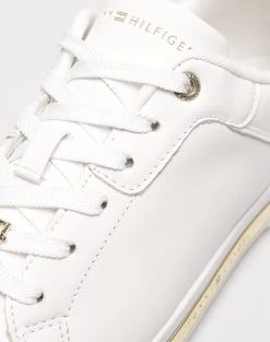 TOMMY HILFIGER COURT SNEAKER GOLDEN TH -Κατάστημα Geox 3610ATOMM6070190 White 3