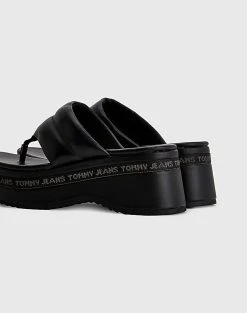 TOMMY HILFIGER SANDAL PADDED ( Ύψος τακουνιού: 7,5 εκ ) -Κατάστημα Geox 3610ATOMM6400019 Black 4