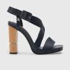 TOMMY HILFIGER HARDWARE BLOCK HIGH HEEL -Κατάστημα Geox 3610ATOMM6410060 NavyBlue 1