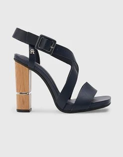 TOMMY HILFIGER HARDWARE BLOCK HIGH HEEL