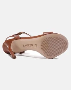 RALPH LAUREN ΥΠΟΔΗΜΑ ΓΥΝΑΙΚΕΙΟ GWEN-SANDALS-DRESS ( Ύψος τακουνιού: 10 εκ ) -Κατάστημα Geox 3610BRALP6000063 DarkBrown 5