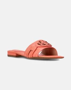 RALPH LAUREN ΥΠΟΔΗΜΑ ΓΥΝΑΙΚΕΙΟ ALEGRA-SANDALS-SLIDE -Κατάστημα Geox 3610BRALP6400013 Coral 2