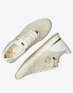 MEXX Sneaker Gitte Glitter -Κατάστημα Geox 3610PMEXX6070066 OffWhite 3