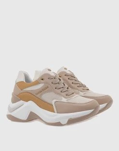 RENATO GARINI SNEAKERS WEDGES -Κατάστημα Geox 3610PT RE6070422 Camel 2