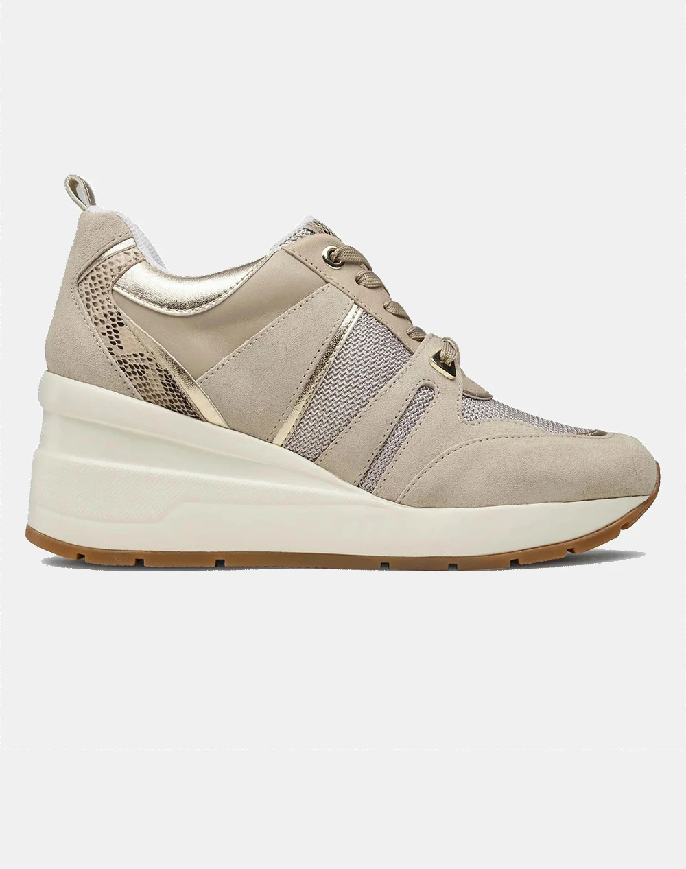GEOX D ZOSMA B - SUEDE SHINY TEXT 3 GEOX D ZOSMA B - SUEDE SHINY TEXT