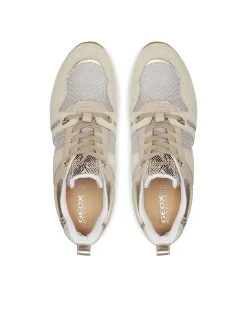 GEOX D ZOSMA B - SUEDE SHINY TEXT 11 GEOX D ZOSMA B - SUEDE SHINY TEXT -Κατάστημα Geox 3610TGEOX6070766 Ecru 5