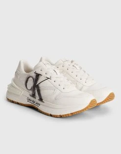 CALVIN KLEIN CHUNKY RUNNER OVERSIZED BRAND ( Ύψος τακουνιού: 7,3 εκ ) -Κατάστημα Geox 3620ACALV6070036 OffWhite 2
