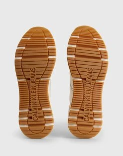 CALVIN KLEIN CHUNKY RUNNER OVERSIZED BRAND ( Ύψος τακουνιού: 7,3 εκ ) -Κατάστημα Geox 3620ACALV6070036 OffWhite 5