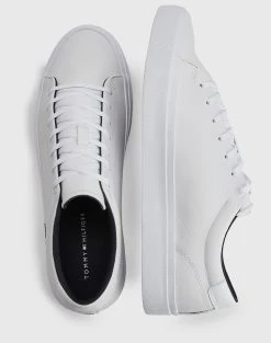 TOMMY HILFIGER MODERN VULC CORPORATE LEATHER -Κατάστημα Geox 3620ATOMM6070187 White 4