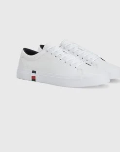TOMMY HILFIGER MODERN VULC CORPORATE LEATHER -Κατάστημα Geox 3620ATOMM6070187 White 5