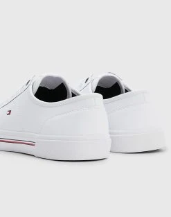 TOMMY HILFIGER CORE CORPORATE VULC LEATHER -Κατάστημα Geox 3620ATOMM6070195 White 3