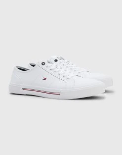 TOMMY HILFIGER CORE CORPORATE VULC LEATHER -Κατάστημα Geox 3620ATOMM6070195 White 4