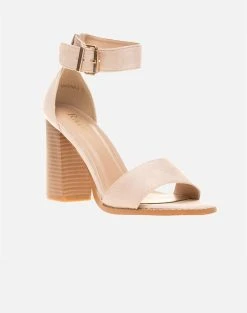 RAID MARINA-3 SUEDE ΓΥΝΑΙΚΕΙΑ ΠΕΔΙΛΑ ( Ύψος τακουνιού: 10 εκ ) -Κατάστημα Geox 9010ARAID6410003 Nude 3